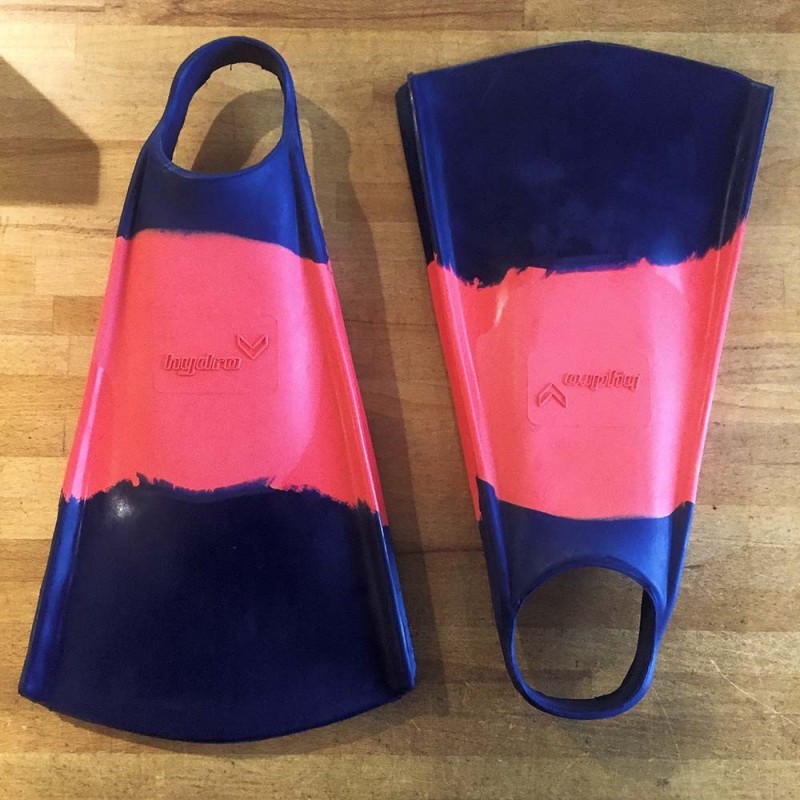 palmes bodyboard hydro fin navy red