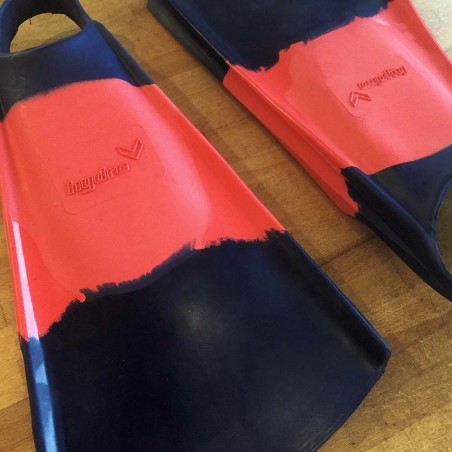 palmes bodyboard hydro fin navy red