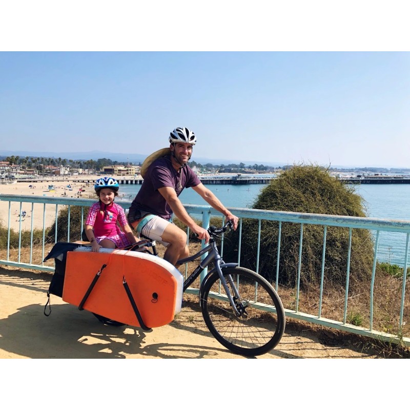 porte surf velo SHORTBOARD RACK moved by bikes