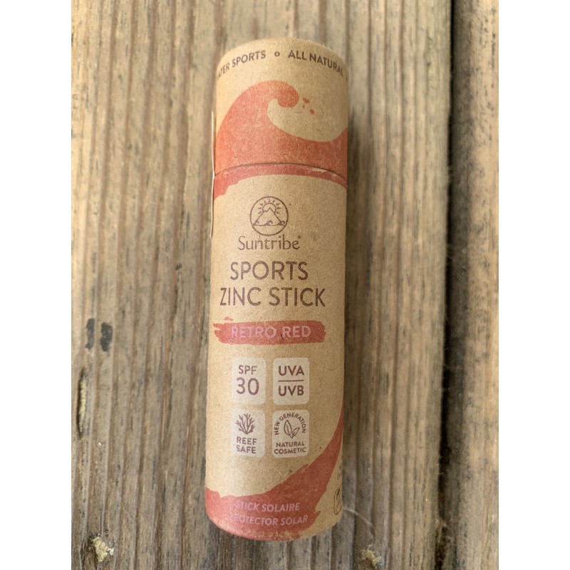 STICK SOLAIRE spf30 suntribe sports zinc stick retro red