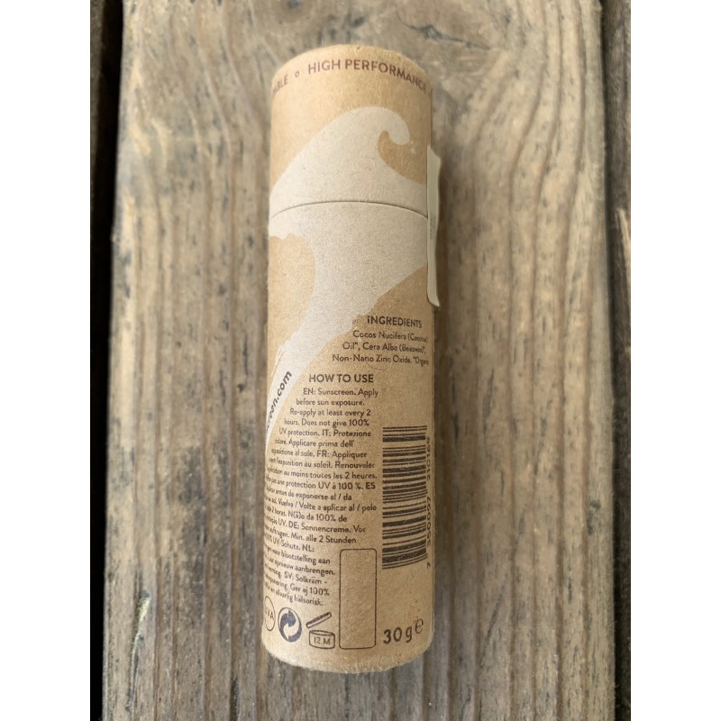 STICK SOLAIRE spf30 suntribe sports zinc stick white