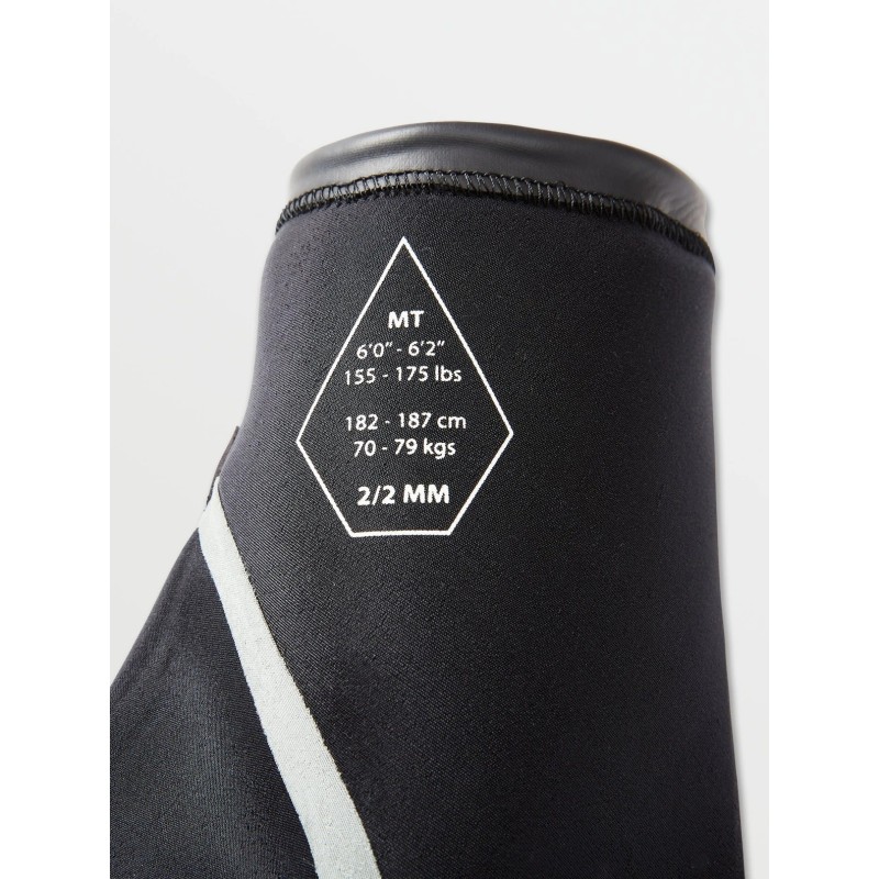 volcom modulator 2 2mm zip avant - combi surf shorty integrales manches courtes