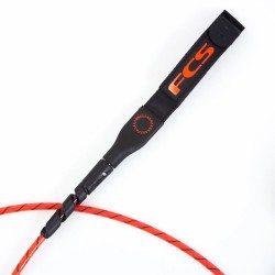 leash surf 7' FCS Freedom Helix All Round Leash Red Black