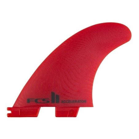 derives surf FCS II Accelerator Neo Glass Medium Red Tri Fins