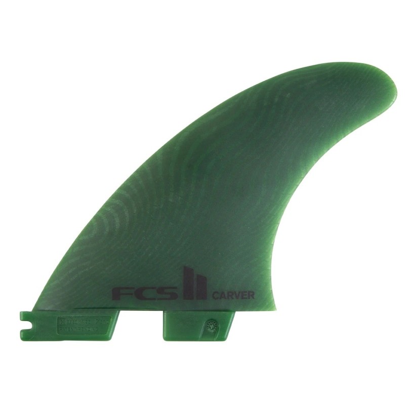 derives surf FCS II Carver Neo Glass Medium Sage Tri Fins