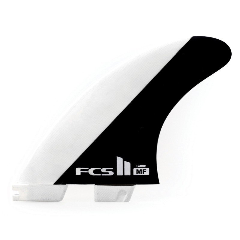 derives FCS II MF PC Black White Medium Tri Retail Fins