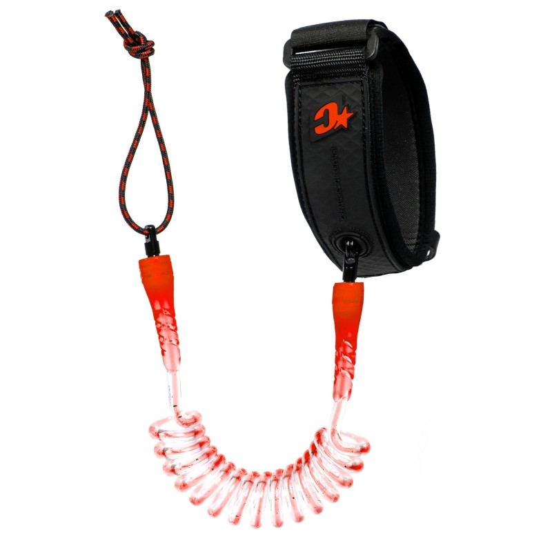 leash bodyboard creatures RELIANCE BICEP M RED SPECKLE BLACK