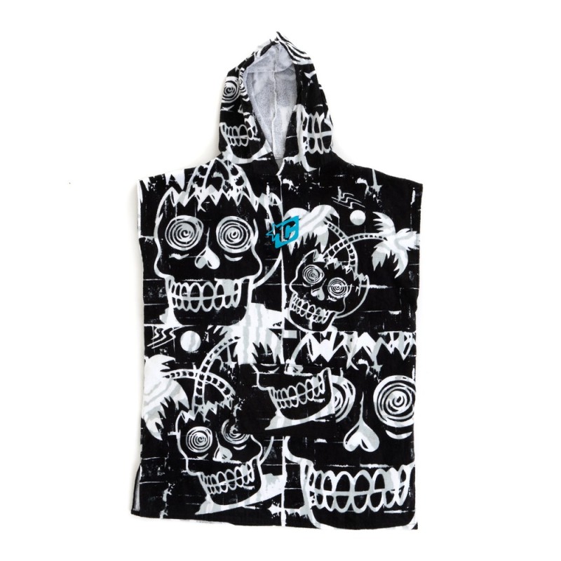 poncho surf GROM PONCHO BLACK WHITE