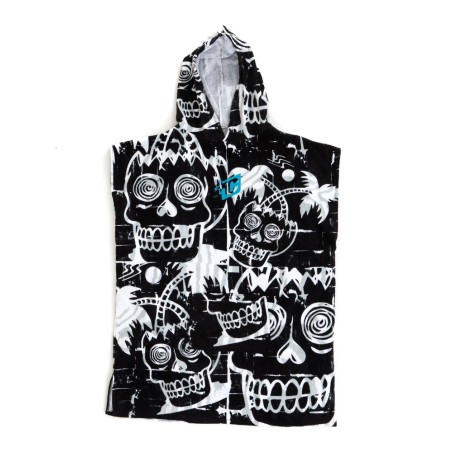 poncho surf GROM PONCHO BLACK WHITE