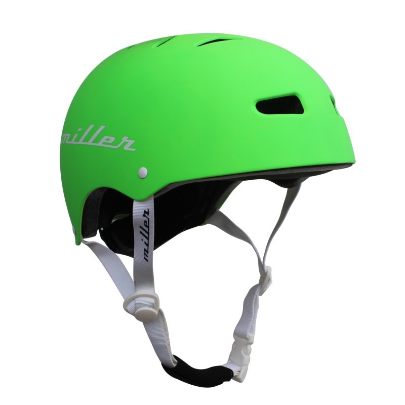 casque skate miller division pro helmet ii green fluor m l