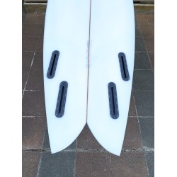 planche de surf christenson nautilus 7'0 swallow tail futures fins