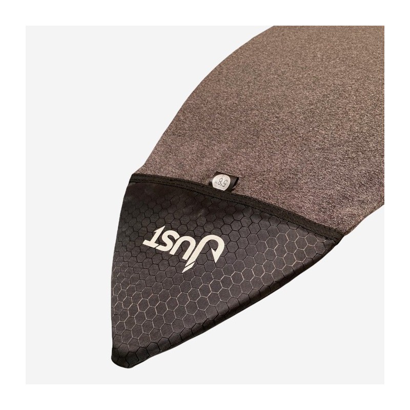 housse surf just 5'8 shortboard sock cover grey black