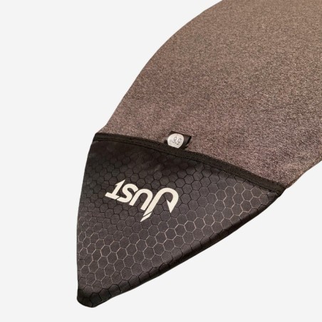 housse surf just 5'8 shortboard sock cover grey black
