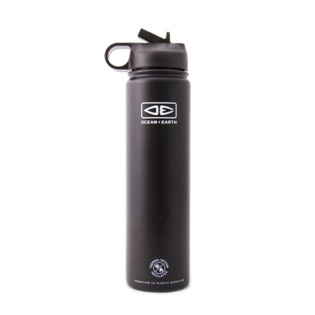 gourde isolante ocean earth insulated flip lid flask black