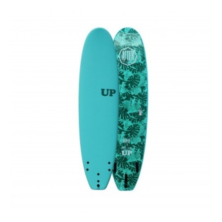 planche de surf up softboard high up 7'6 after essentials collab aqua marine leafs