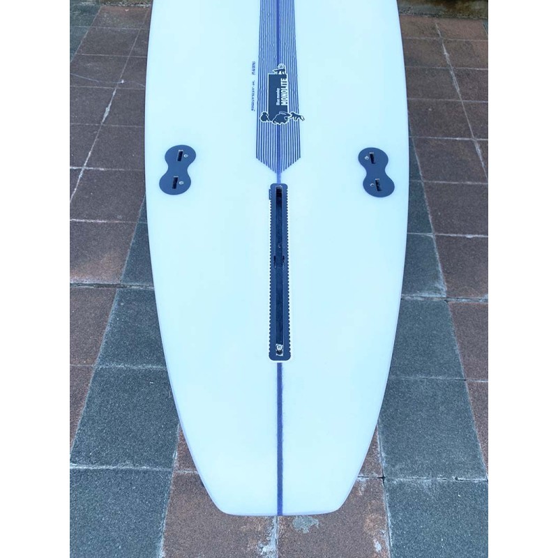 planche surf longboard freaky toys 9'1 blue monday monolite epoxy