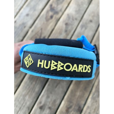 leash de palme hubboards hubb deluxe fin tethers blue
