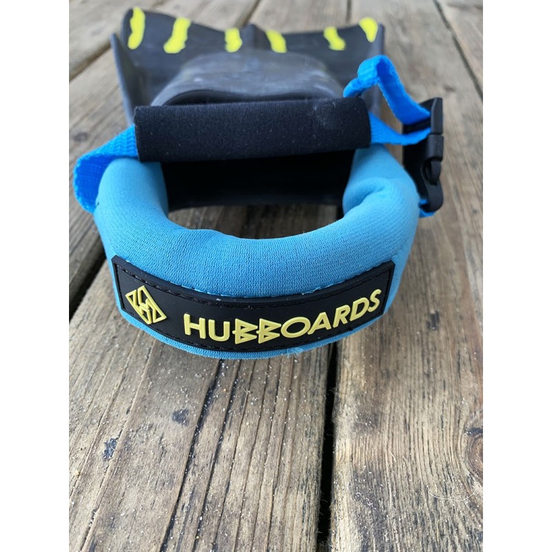 leash de palme hubboards hubb deluxe fin tethers blue