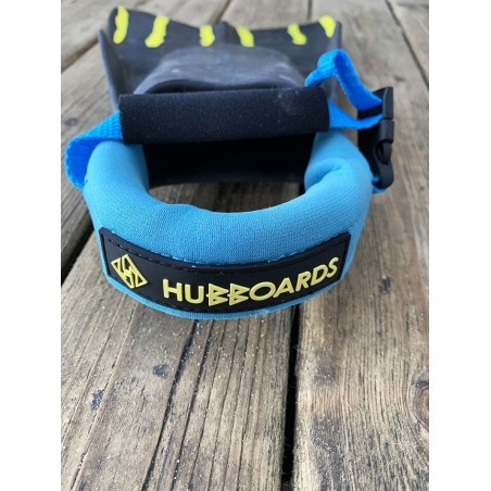 leash de palme hubboards hubb deluxe fin tethers blue