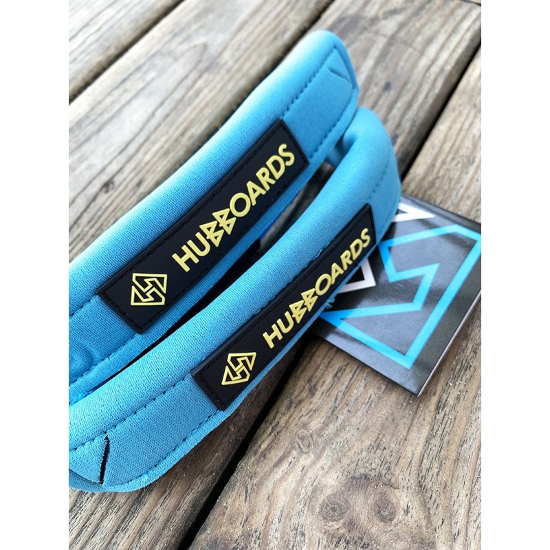 leash de palme hubboards hubb deluxe fin tethers blue