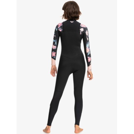 roxy syncro 4/3mm jet black combinaison surf hiver