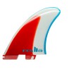 derives surf FCSII MR Freeride PG Twin Blue Red White Retail Fins