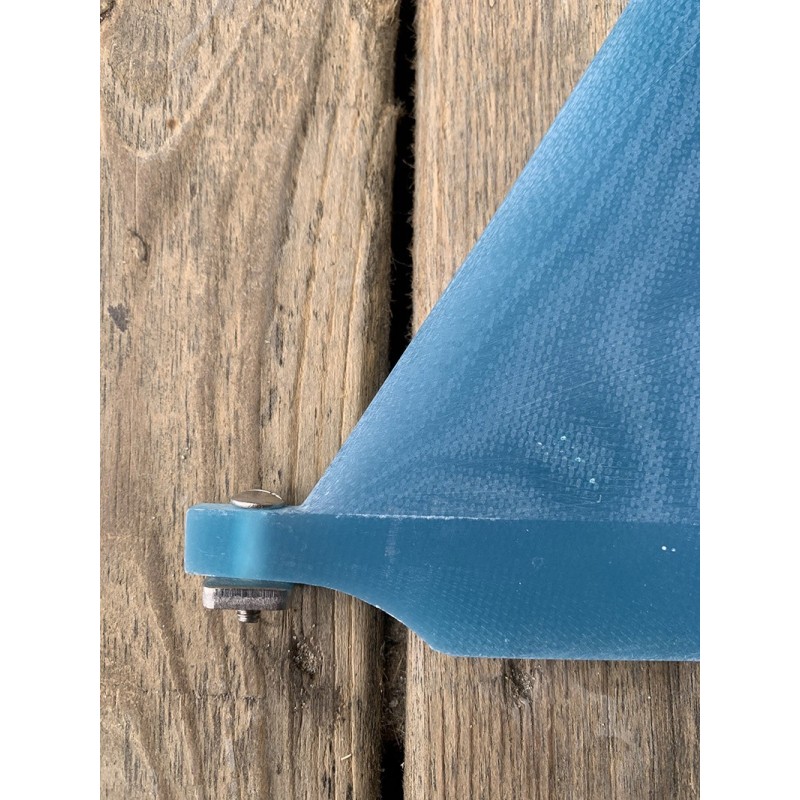 derive surf captain fin cf vamp pivot 9.75" blue single fin