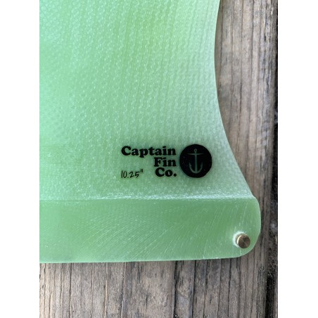 derive surf captain fin cf vamp pivot 10.25" green single fin