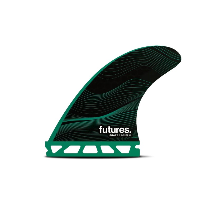 dérives futures fins f6 legacy series thruster rtm hex green