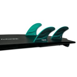 dérives futures fins f6 legacy series thruster rtm hex green