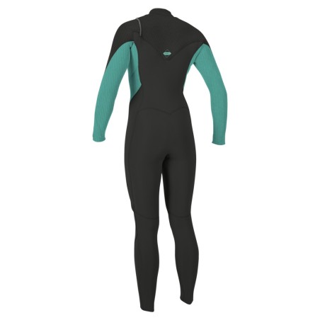 combinaison surf oneill wms hyperfreak 3/2+ zip avant RAVEN/OPAL - combi surf integrale