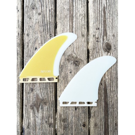 derive surf deflow duette mustard twin fin