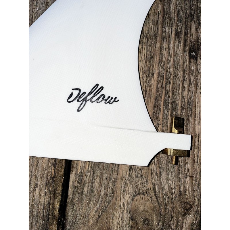 derive surf deflow cream white 7 single fin