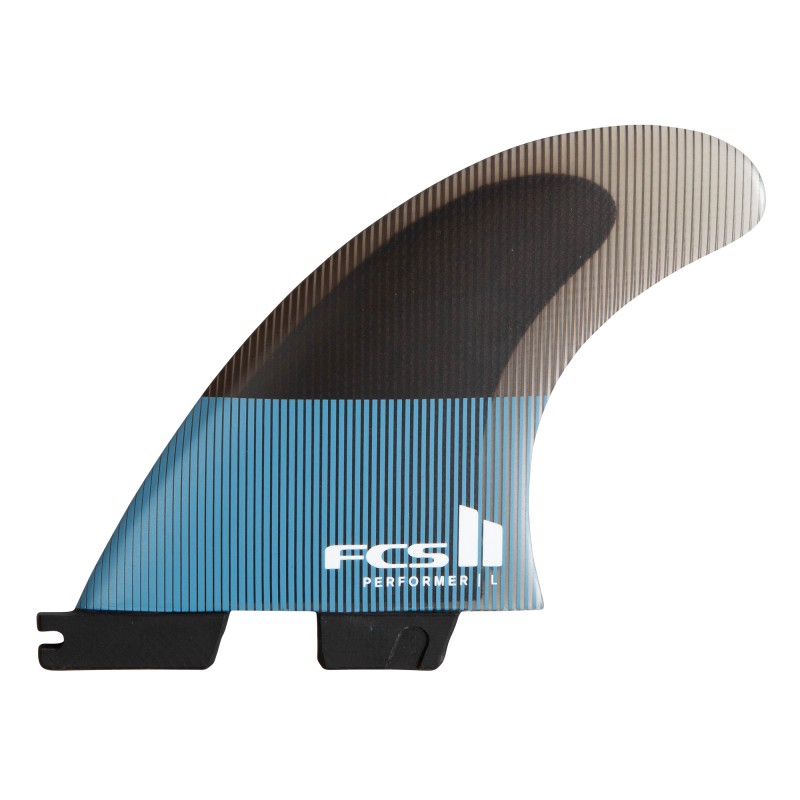 Dérives de Surf FCS II Performer PC Tranquil Blue – Set Thruster