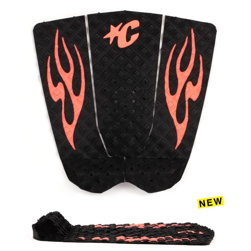 pad-surf-Creatures-GRIFFIN COLAPINTO-LITE-ECOPURE-BLACK-FLURO-RED-FLAMES