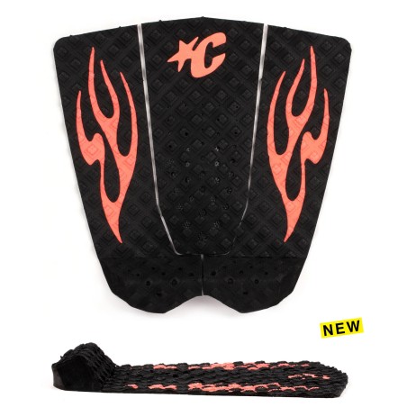 pad-surf-Creatures-GRIFFIN COLAPINTO-LITE-ECOPURE-BLACK-FLURO-RED-FLAMES