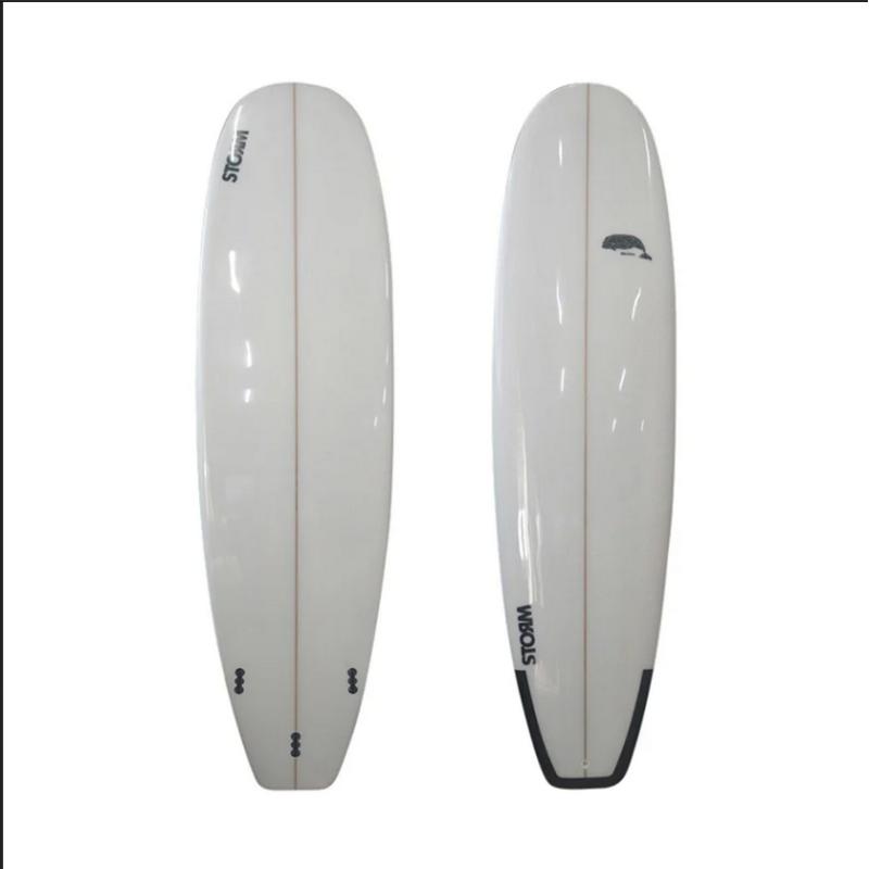 planche surf 7'0 storm mini malibu squash tail beluga design