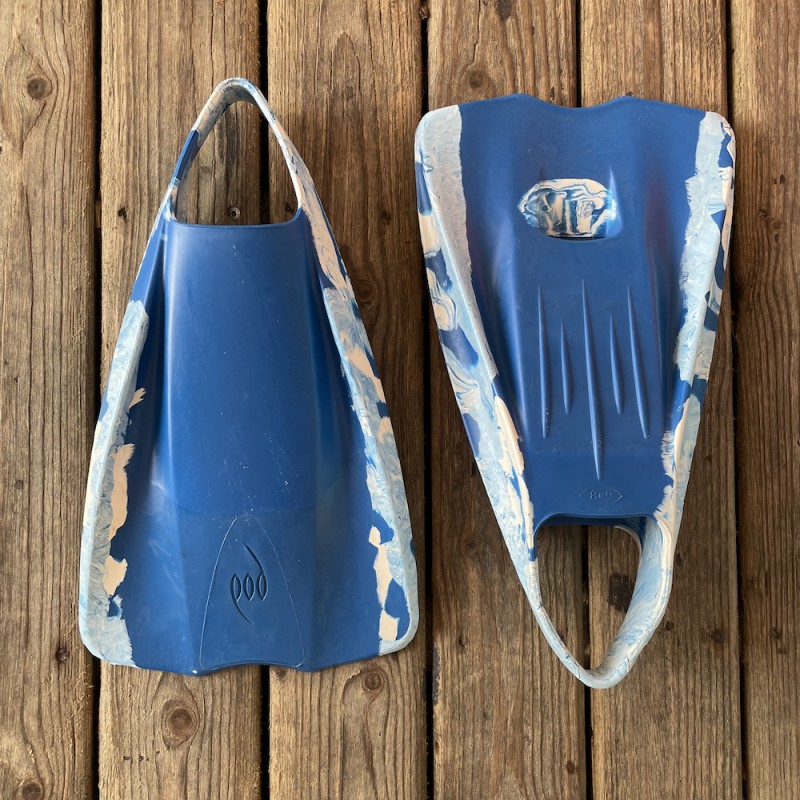 Palmes Bodyboard POD Fins PF1 marble blue white