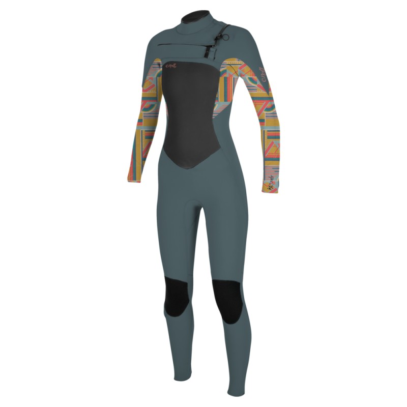 Combinaison de Surf Femme Oneill WMS Epic 3/2mm Zip Avant Shade/Artagéo