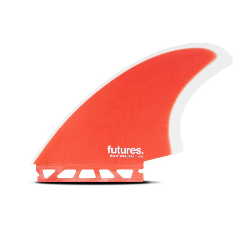 Dérives de Surf Futures Fin Mikey February Fiberglass Keels Red White – Performance & Style