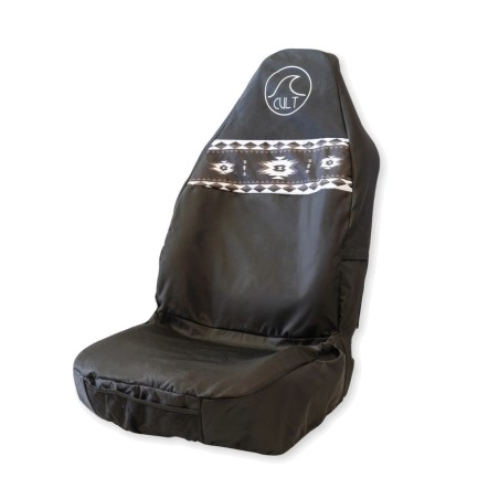 Cult Seat Cover Single Front Aztek Black