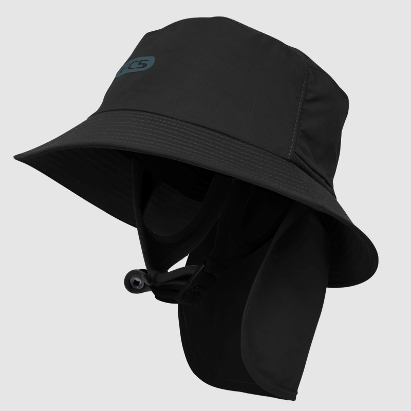 Chapeau surf FCS Essential Surf Bucket Hat Black Teal