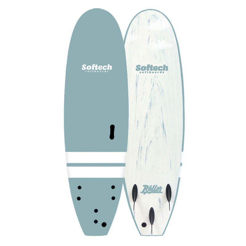 Planche de Surf 7'0" Softech Roller Smoke Green – Softboard Stable & Facile pour Débutants