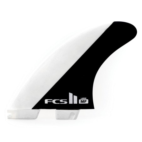 derives FCS II MF PC Black White Medium Tri Retail Fins