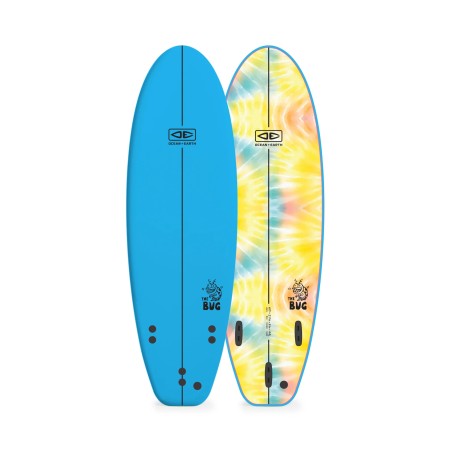 Planche de Surf 6'0 Ocean & Earth The Bug Blue – Apprentissage Ludique & Sécurisé