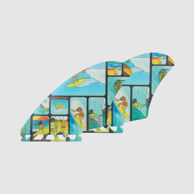 Dérives de Surf Captain Fin Andy Davis Keel – Twin Fin Rétro et Stylé