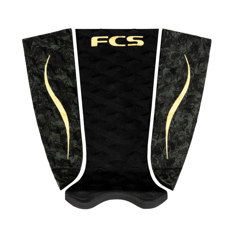 Pad de Surf FCS Moore Black/Gold – Traction optimale conçue pour Carissa Moore