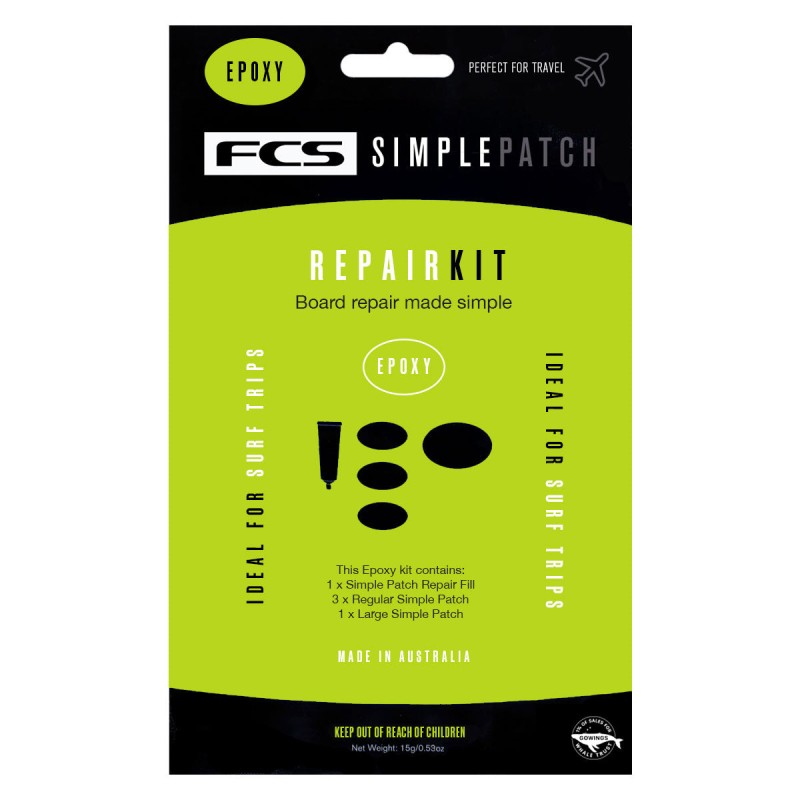 Kit de Réparation FCS Simple Patch Repair Kit Epoxy – Format voyage, efficacité maximale