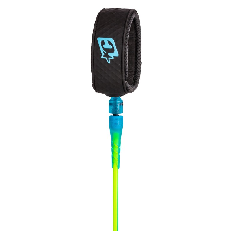 Leash de Surf Creatures Reliance Pro 7' – Pine Lime Candy Cord Series