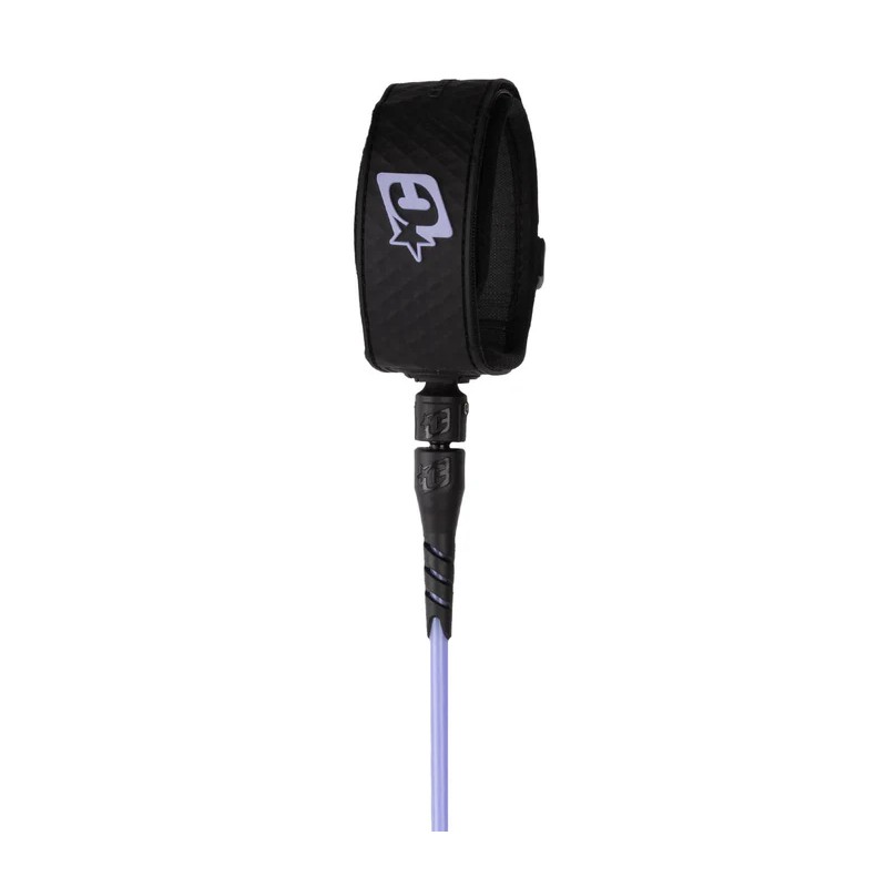 Leash de Surf Creatures of Leisure Pro 6' Purple Haze Black – Performance & Fiabilité pour Vagues Moyennes